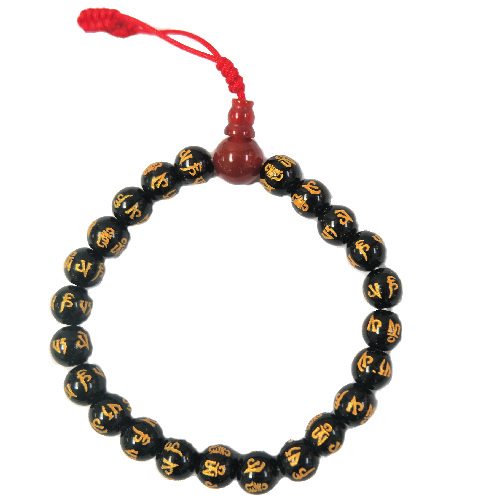 Black Stone Compassion wrist Mala